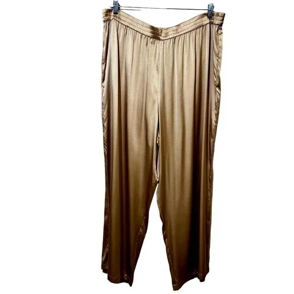 SKIMS Silk Pajama PANTS ONLY in Beige - Picture 2 of 12